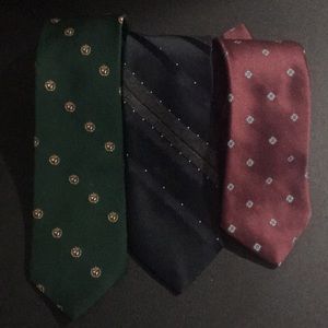Bundle of 3 Assorted Brand VTG Neckties